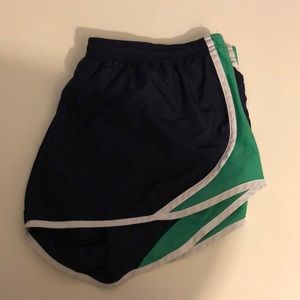 Soffe Dark blue w/ green & white stripes shorts